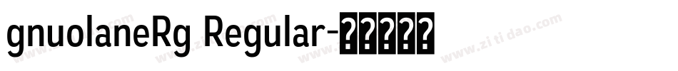 gnuolaneRg Regular字体转换